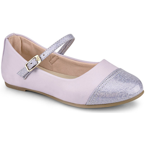 Pantofi Fete Balerin și Balerini cu curea Bibi Shoes Balerini Bibi Renascence Hortensia violet