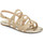 Pantofi Fete Sandale Bibi Shoes Sandale Fete Little Me Gold Glitter Auriu