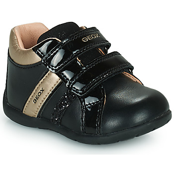 Pantofi Fete Pantofi sport Casual Geox B ELTHAN GIRL Negru / Auriu