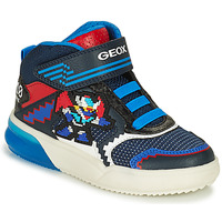 Pantofi Băieți Pantofi sport stil gheata Geox J GRAYJAY BOY B Albastru / Roșu