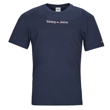 Îmbracaminte Bărbați Tricouri mânecă scurtă Tommy Jeans TJM CLASSIC LINEAR LOGO TEE Albastru