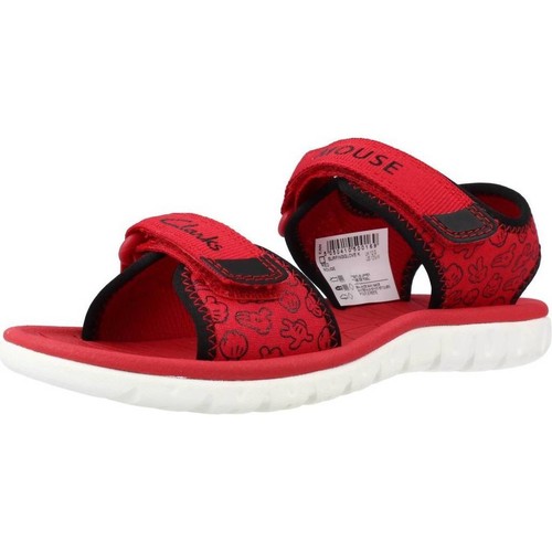 Pantofi Băieți  Flip-Flops Clarks SURFINGGLOVE K roșu