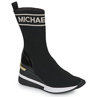 Pantofi Femei Pantofi sport stil gheata MICHAEL Michael Kors SKYLER TALL BOOTIE Negru / Auriu