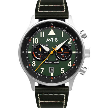 Ceasuri & Bijuterii Bărbați Ceasuri Analogice Avi-8 AV-4088-02, Quartz, 44mm, 5ATM Argintiu