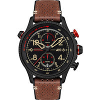 Ceasuri & Bijuterii Bărbați Ceasuri Analogice Avi-8 AV-4080-04, Quartz, 44mm, 5ATM Negru