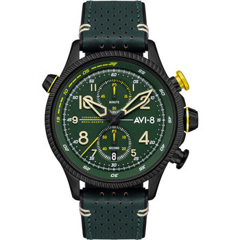 Ceasuri & Bijuterii Bărbați Ceasuri Analogice Avi-8 AV-4080-03, Quartz, 44mm, 5ATM Negru