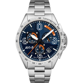 Ceasuri & Bijuterii Bărbați Ceasuri Analogice Avi-8 AV-4077-22, Quartz, 43mm, 5ATM Argintiu