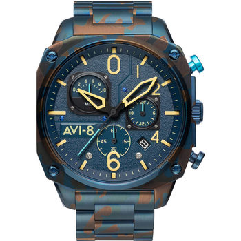Ceasuri & Bijuterii Bărbați Ceasuri Analogice Avi-8 AV-4052-33, Quartz, 45mm, 5ATM albastru