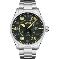 Ceasuri & Bijuterii Bărbați Ceasuri Analogice Avi-8 AV-4073-22, Automatic, 42mm, 5ATM Argintiu