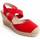 Pantofi Femei Espadrile Leindia 73555 roșu