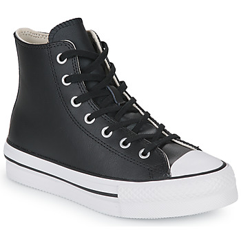 Pantofi Fete Pantofi sport stil gheata Converse Chuck Taylor All Star Eva Lift Leather Foundation Hi Negru