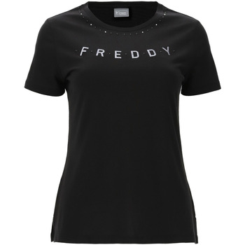 Îmbracaminte Femei Tricouri mânecă scurtă Freddy S2WALT2 Negru
