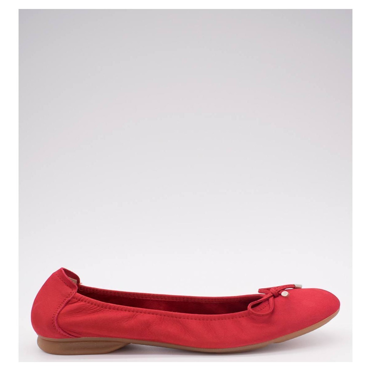 Pantofi Femei Balerin și Balerini cu curea Sabrinas  roșu