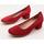 Pantofi Femei Balerin și Balerini cu curea Sabrinas  roșu