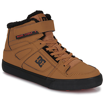 Pantofi Băieți Pantofi sport stil gheata DC Shoes PURE HIGH-TOP WNT EV Camel / Negru