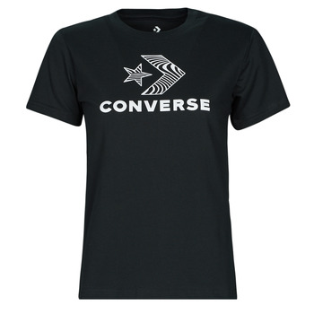 Îmbracaminte Femei Tricouri mânecă scurtă Converse STAR CHEVRON TEE Black