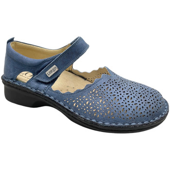 Pantofi Femei Balerin și Balerini cu curea Calzaturificio Loren LOM2914avi albastru