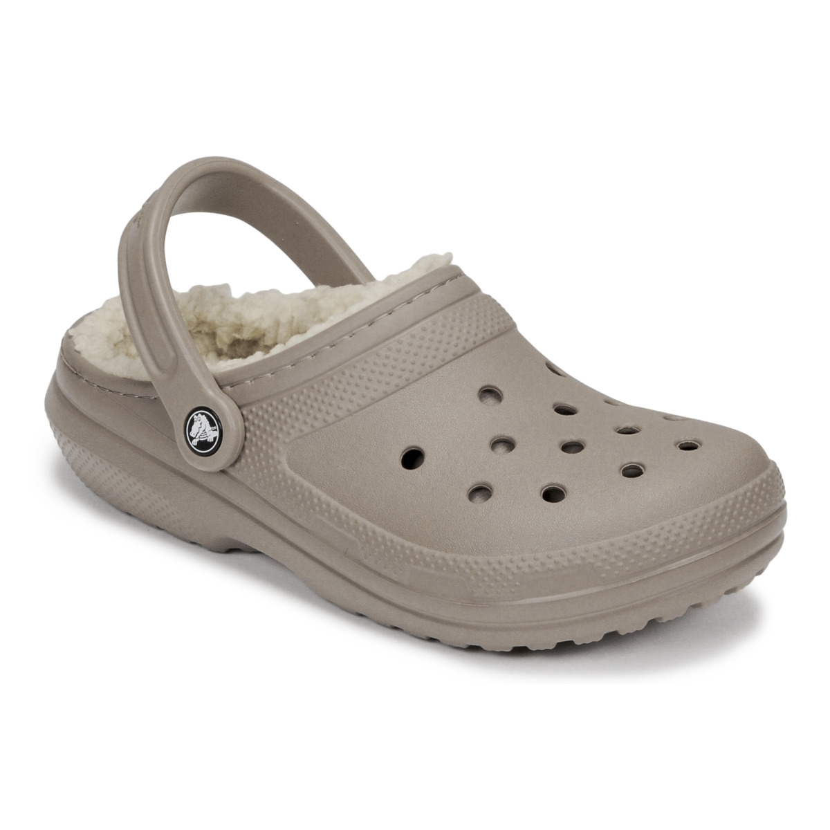Pantofi Saboti Crocs CLASSIC LINED CLOG Bej