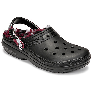 Pantofi Bărbați Saboti Crocs CLASSIC LINED CAMO CLOG Negru / Roșu