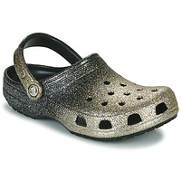 Pantofi Femei Saboti Crocs CLASSIC OMBRE GLITTER CLOG Negru / Auriu