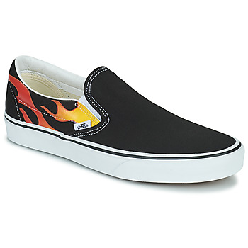 Pantofi Bărbați Pantofi Slip on Vans CLASSIC SLIP-ON FLAM Negru / Roșu