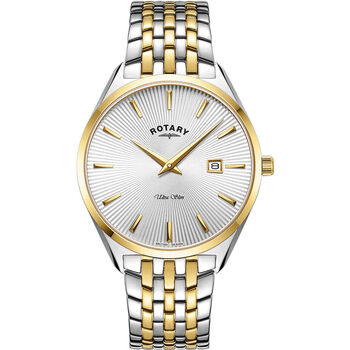 Ceasuri & Bijuterii Bărbați Ceasuri Analogice Rotary GB08011/02, Quartz, 38mm, 5ATM Auriu