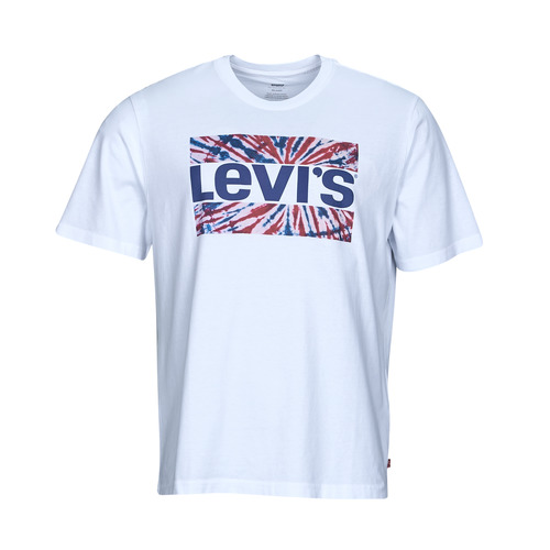 Îmbracaminte Bărbați Tricouri mânecă scurtă Levi's SS RELAXED FIT TEE Tie-dye / Sw / White