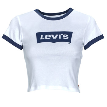 Îmbracaminte Femei Tricouri mânecă scurtă Levi's GRAPHIC RINGER MINI TEE Bright / White / Sargasso / Sea