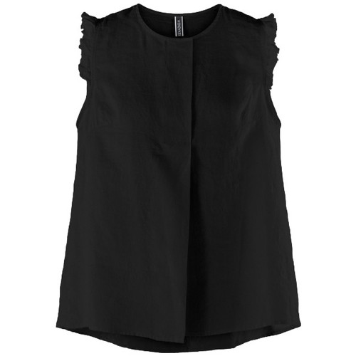 Îmbracaminte Femei Topuri și Bluze Wendy Trendy Top 220732 - Black Negru