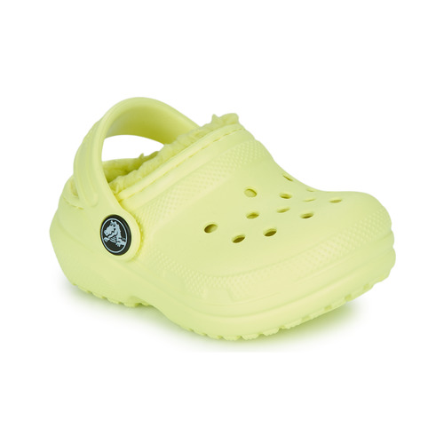 Pantofi Copii Saboti Crocs Classic Lined Clog T Galben