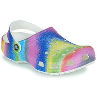 Pantofi Copii Saboti Crocs Classic Spray Dye Clog K Alb / Multicolor