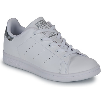 Pantofi Fete Pantofi sport Casual adidas Originals STAN SMITH C Alb / Argintiu / Piton
