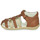 Pantofi Fete Sandale Kickers BIGKRO Camel / Auriu