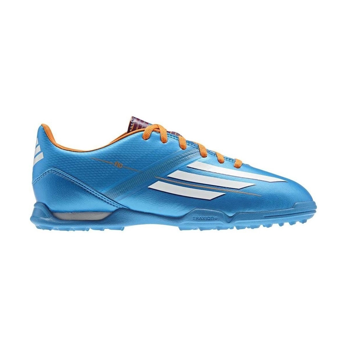 Pantofi Copii Fotbal adidas Originals F10 Trx TF JR Albastre, Portocalie