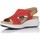 Pantofi Femei Sandale Fluchos SANDALE  F1481 roșu