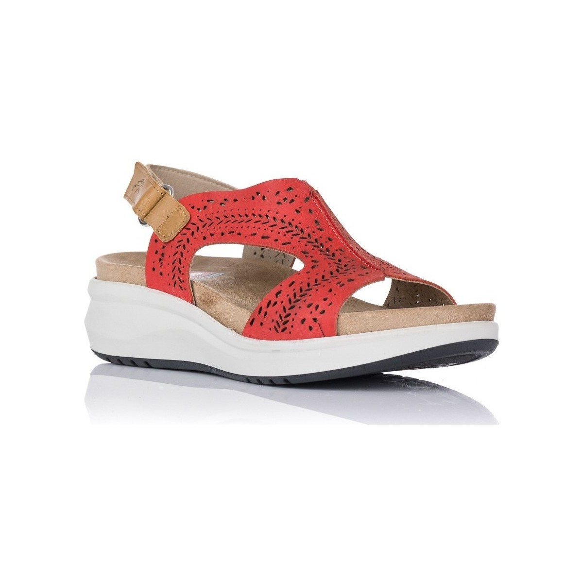 Pantofi Femei Sandale Fluchos SANDALE  F1481 roșu