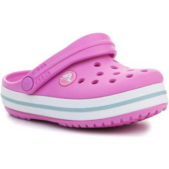 Pantofi Fete Saboti Crocs Crocband Kids Clog T 207005-6SW roz
