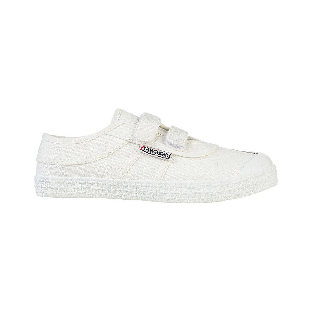 Pantofi Copii Sneakers Kawasaki Original Kids Shoe W/velcro K202432 1002S White Solid Alb