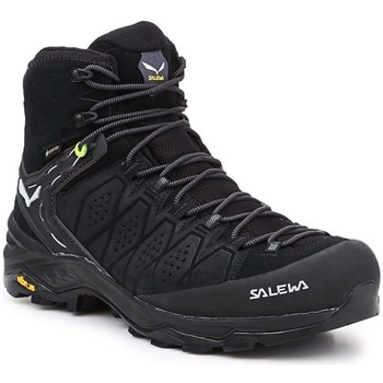 Pantofi Bărbați Drumetie și trekking Salewa MS Alp Trainer 2 Mid Gtx Negru
