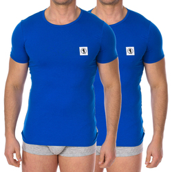 Îmbracaminte Bărbați Tricouri mânecă scurtă Bikkembergs BKK1UTS07BI-BLUE albastru