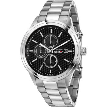 Ceasuri & Bijuterii Bărbați Ceasuri Analogice Sector R3273740002, Quartz, 45mm, 5ATM Argintiu