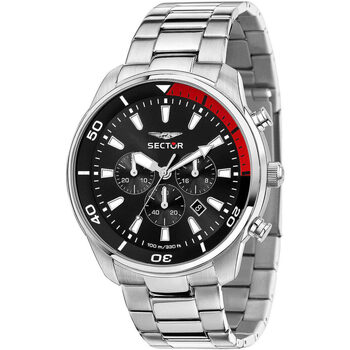 Ceasuri & Bijuterii Bărbați Ceasuri Analogice Sector R3273602018, Quartz, 48mm, 10ATM Argintiu
