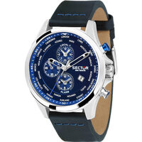 Ceasuri & Bijuterii Bărbați Ceasuri Analogice Sector R3251180023, Quartz, 45mm, 10ATM Argintiu