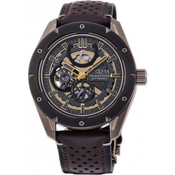 Ceasuri & Bijuterii Bărbați Ceasuri Analogice Orient RE-AV0A04B00B, Automatic, 42mm, 10ATM Maro