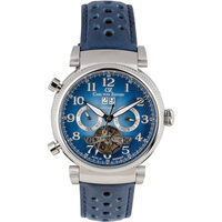 Ceasuri & Bijuterii Bărbați Ceasuri Analogice Carl Von Zeyten CVZ0075BLS, Automatic, 44mm, 3ATM Argintiu