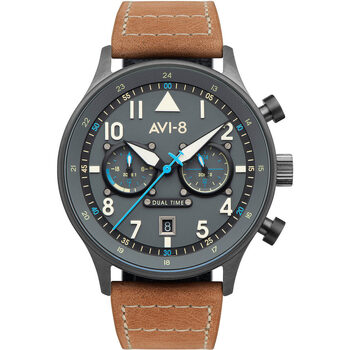 Ceasuri & Bijuterii Bărbați Ceasuri Analogice Avi-8 AV-4088-04, Quartz, 44mm, 5ATM Gri