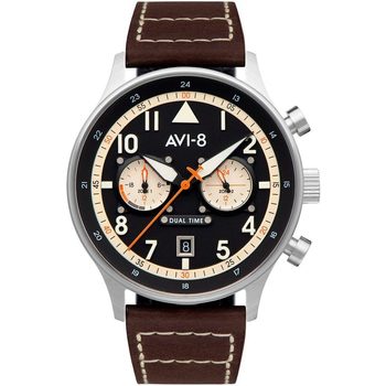 Ceasuri & Bijuterii Bărbați Ceasuri Analogice Avi-8 AV-4088-01, Quartz, 44mm, 5ATM Argintiu