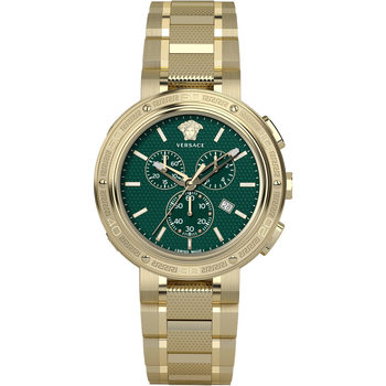 Ceasuri & Bijuterii Bărbați Ceasuri Analogice Versace VE2H00521, Quartz, 46mm, 5ATM Auriu