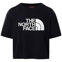 Îmbracaminte Femei Tricouri & Tricouri Polo The North Face W CROPPED EASY TEE Negru