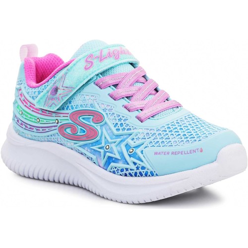Pantofi Fete Sandale Skechers Jumpsters- WISHFUL STAR 302323-AQPR albastru